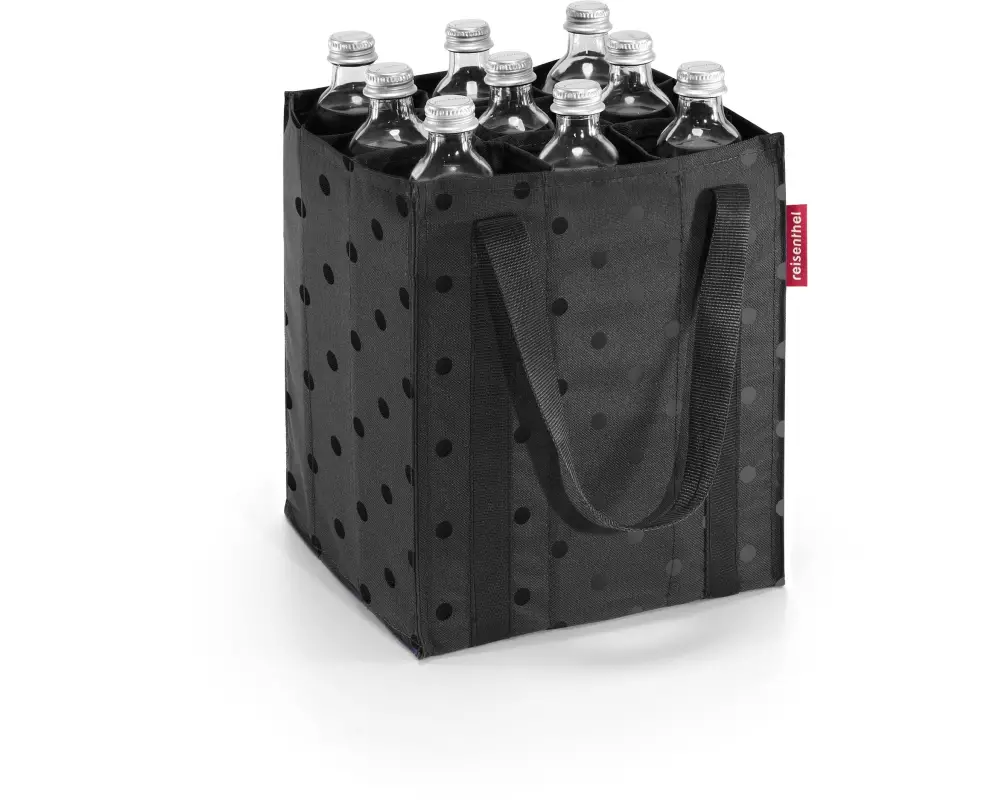 Reisenthel Flaschentasche Glossy Dots Black