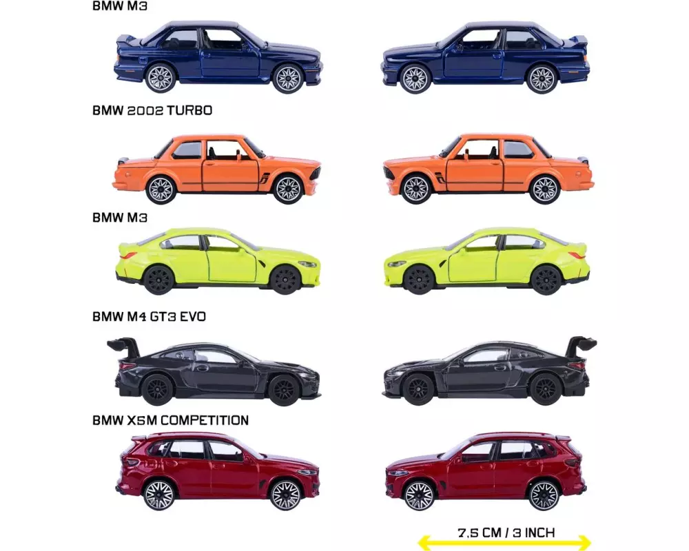 Majorette BMW 5 Pieces Giftpack Metall, 1:64