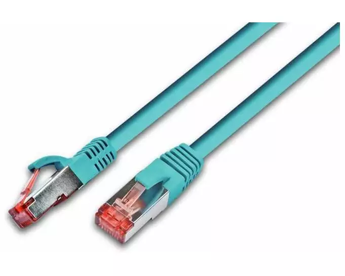 Wirewin Patchkabel RJ-45 - RJ-45, Cat 6, S/FTP, 0.75 m, Türkis