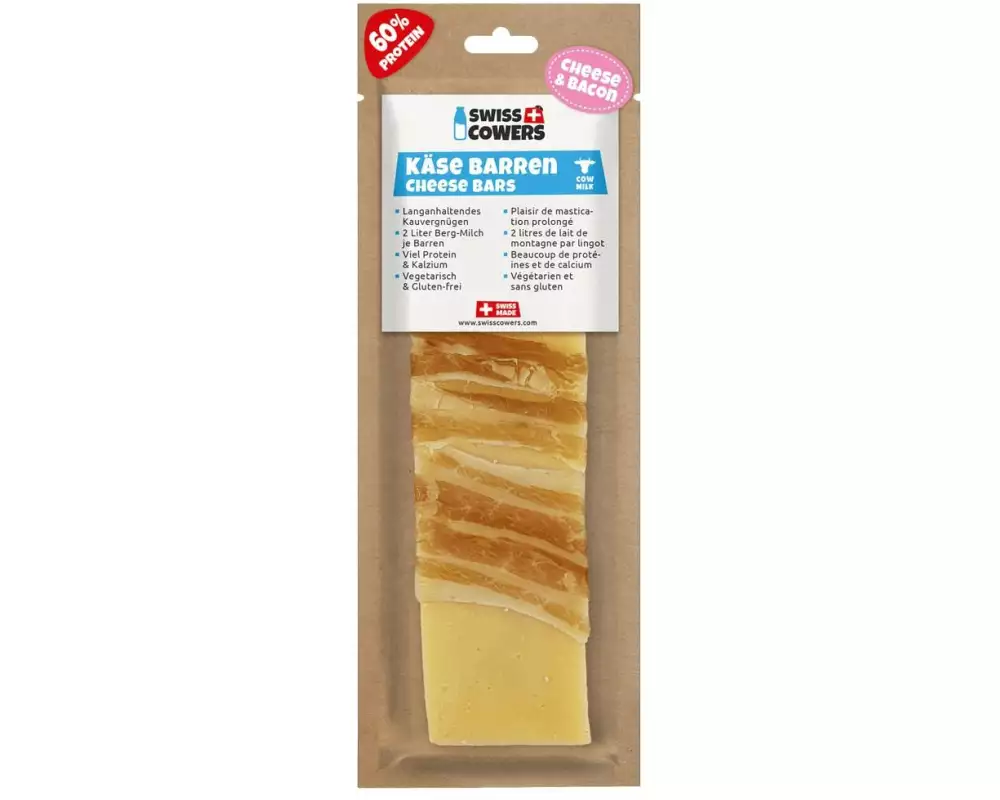 Swiss Cowers Snack Käse Barren mit Speck L, 80 g, 1 Stück