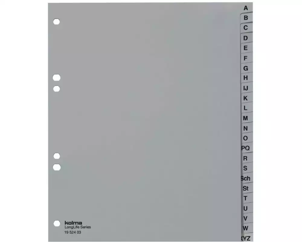 Kolma Register A5 XL LongLife A-Z, hoch