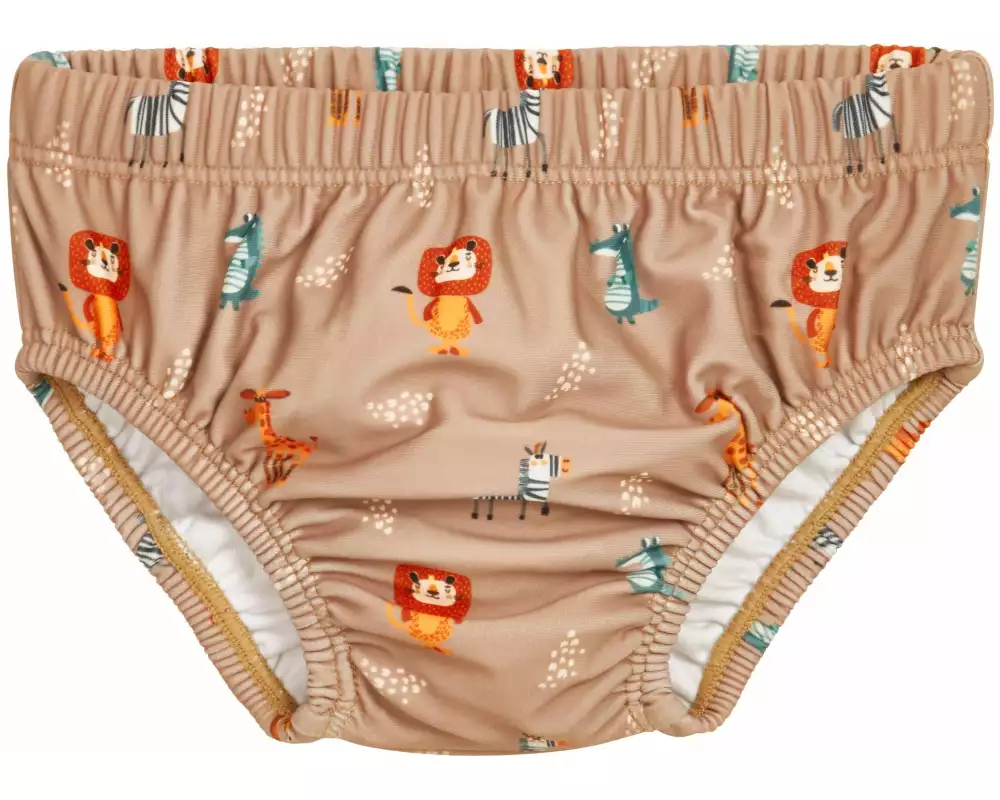 Playshoes Schwimmwindel Wildtiere Braun Gr. 74/80