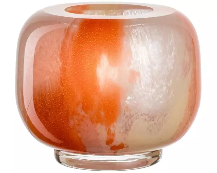 Leonardo Vase Cipria Due 11 cm, Crème/Orange