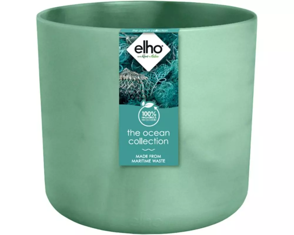 Elho Blumentopf The Ocean 3.7 l, Pazifikgrün