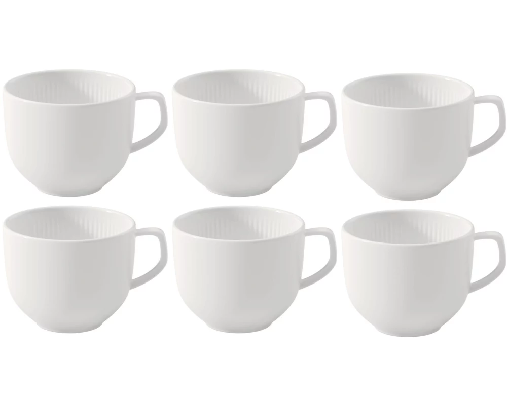 Villeroy & Boch Kaffeetasse Afina 150 ml, 6 Stück, Weiss