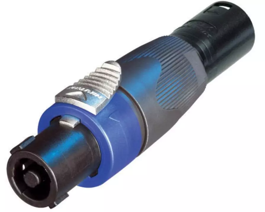 Neutrik Audio-Adapter NA4FX-M Speakon (NL4) - XLR 3 Pole, male