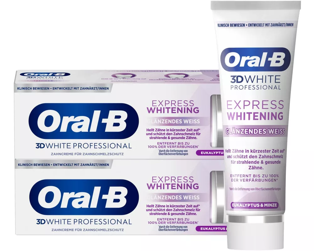 Oral-B Zahnpasta 3D White Professional Express 2 x 75 ml