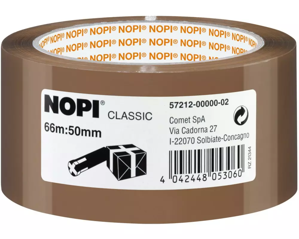 tesa Nopi Classic Packband 50 mm x 66 m, Braun