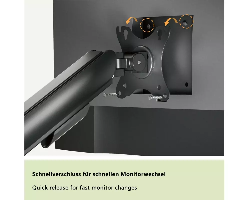 My Wall Tischhalterung HEG9L Economy-Line bis 9 kg – Schwarz
