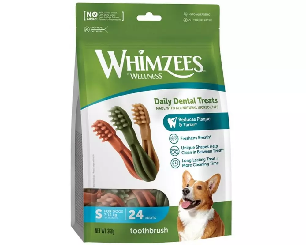 Whimzees Kausnack Zahnbürste S, 360 g