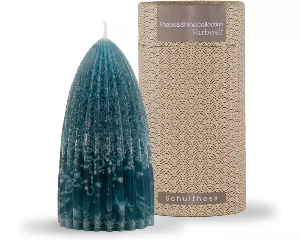 Schulthess Kerzen Duftkerze Shape & Shine, 6.5 x 13 cm, Emerald