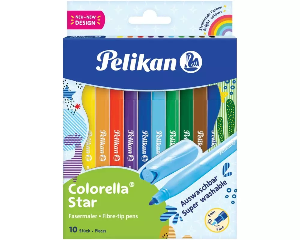 Pelikan Filzstift Colorella Star 0.6 mm, 10 Farben