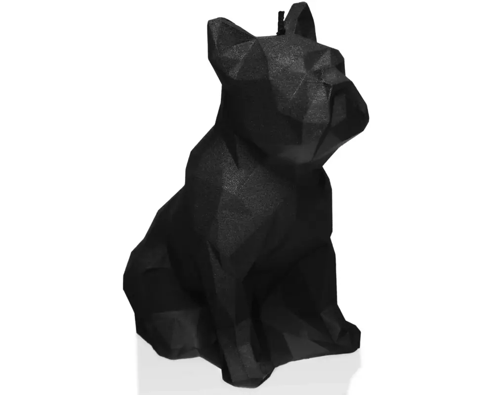 Candellana Kerze Bulldogge Schwarz