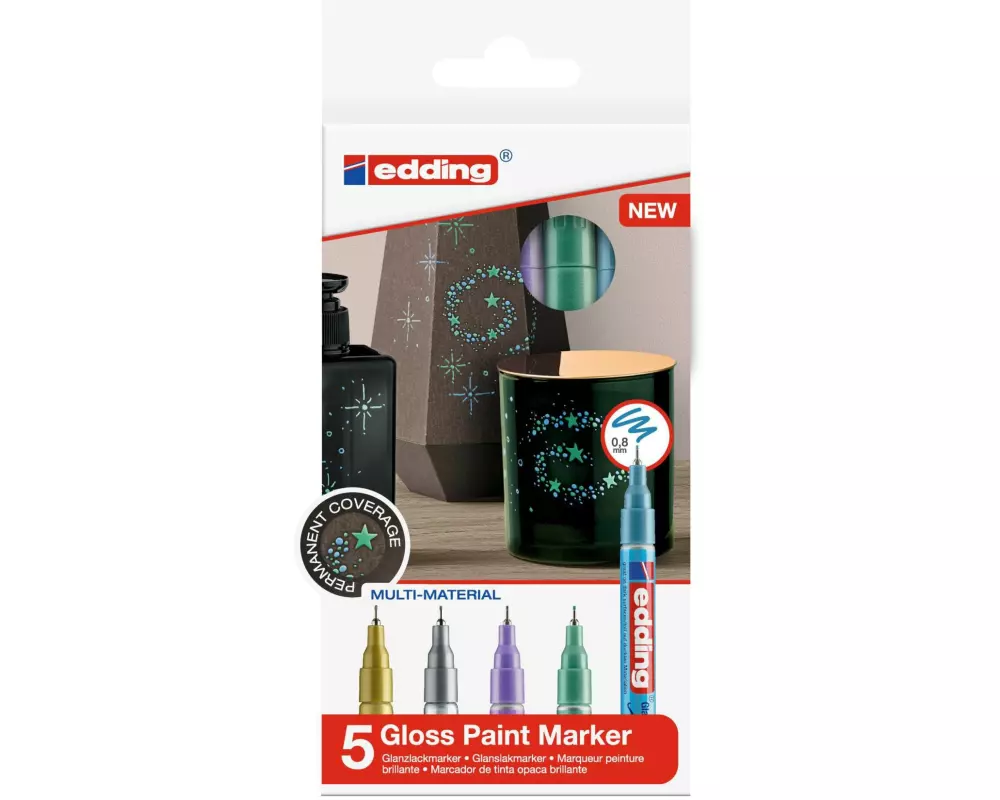 edding Lackmarker 780 CREA Metallic, 5 Stück