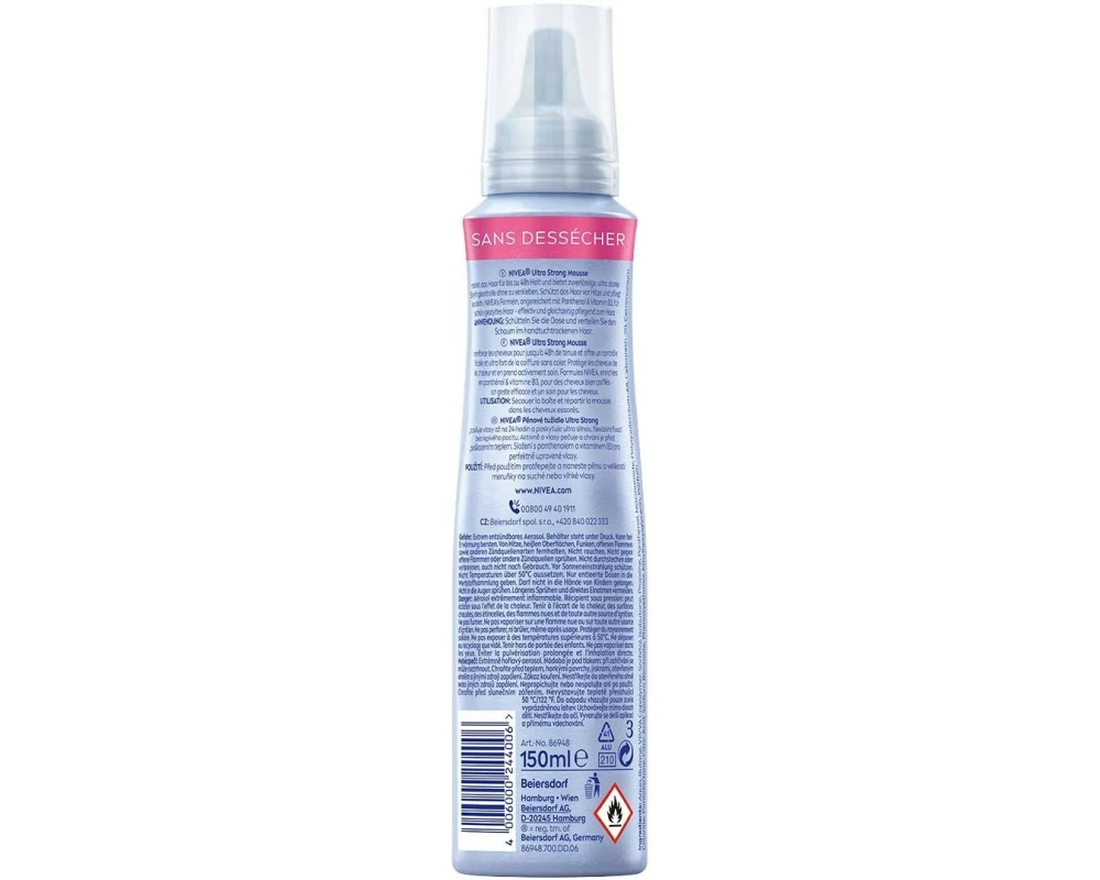 NIVEA Ultra Strong Styling Mousse 150 ml
