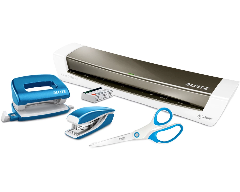 LEITZ Laminiergerät iLAM A3 neu1 dunkelgrau/weiss Bundle