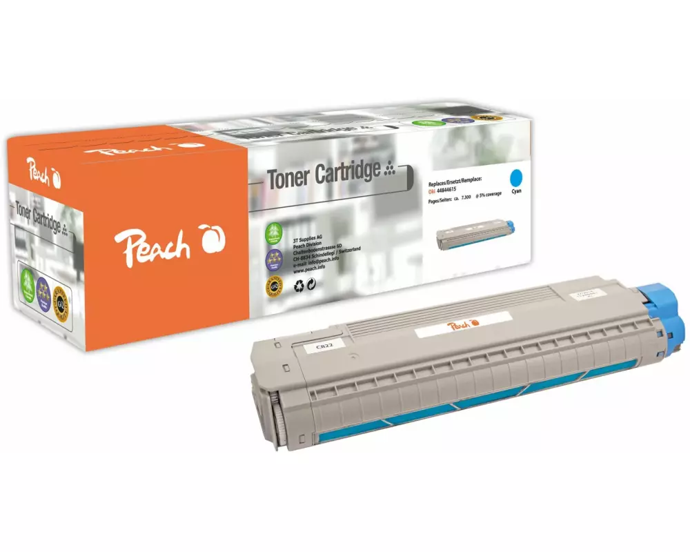 Peach Toner OKI 44844615 Cyan