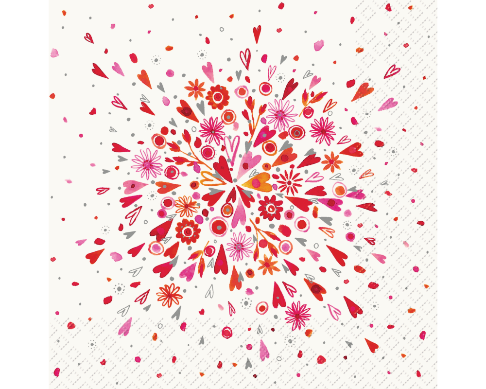 STEWO Serviette Celia 2572545820 rot 33x33cm