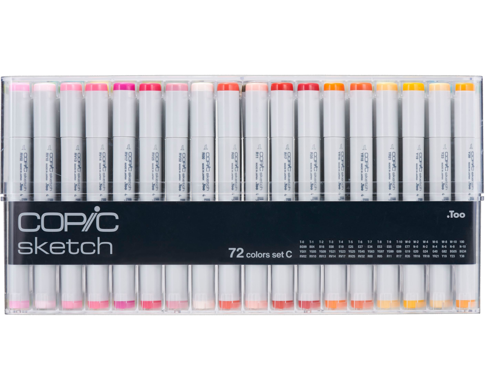 COPIC Marker Sketch 21075162 Set C, 72 Stück