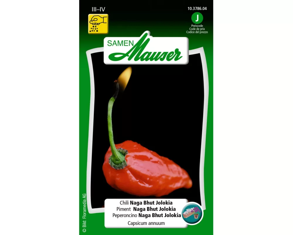Samen Mauser Samen Chili Naga Bhut Jolokia