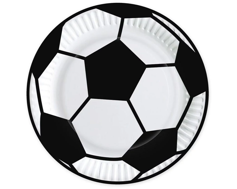 Braun + Company Einwegteller Football 23 cm 10 Stück