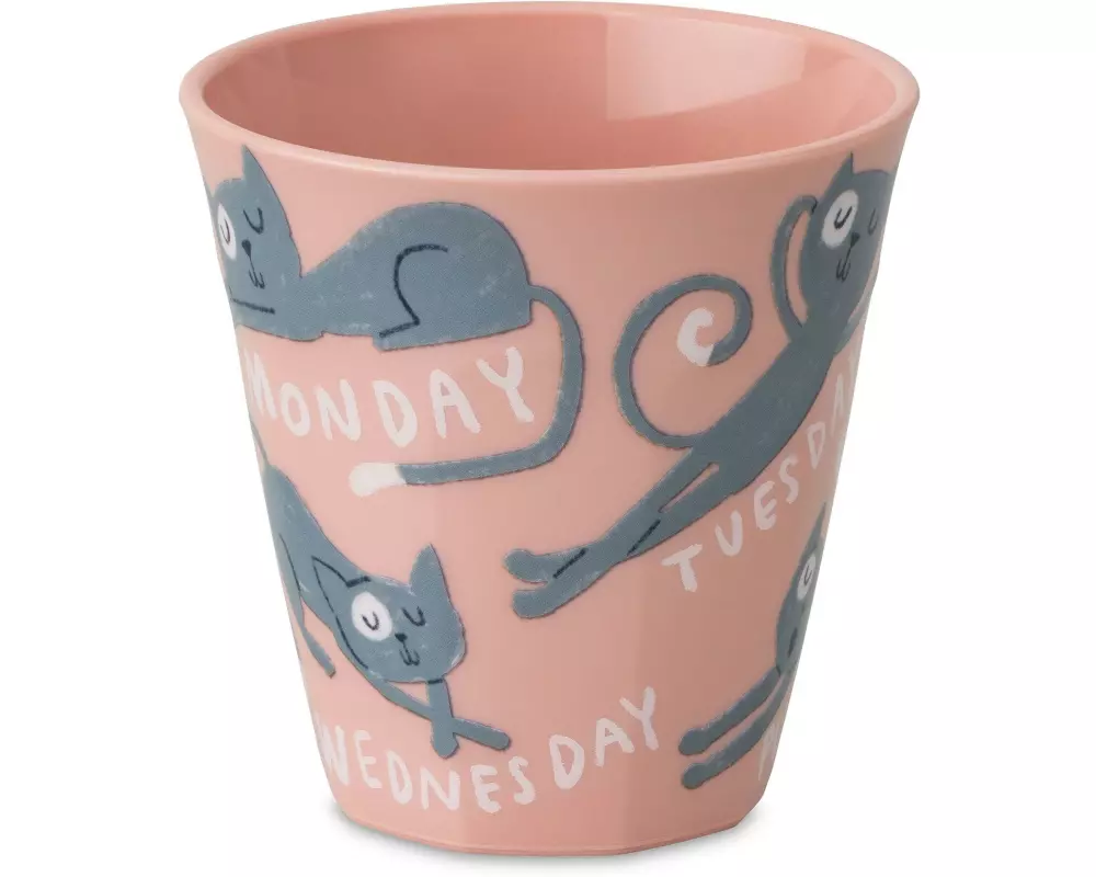 Koziol Trinkbecher Nora M Purrs Sunday 300 ml, 1 Stück, Rosa