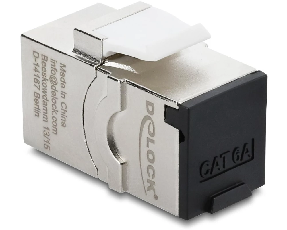 Delock Keystone-Modul RJ45 Buchse zu RJ45 Buchse Cat.6A