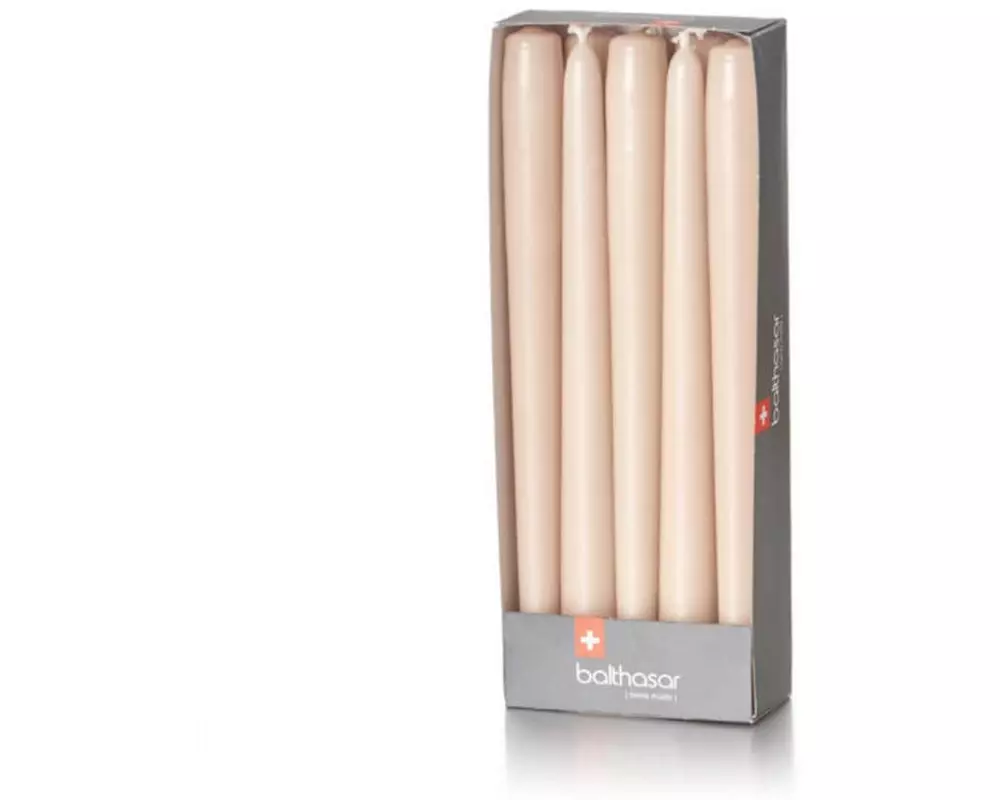 balthasar Etoilekerze 24 cm x 2.2 cm, Taupe, 10 Stück