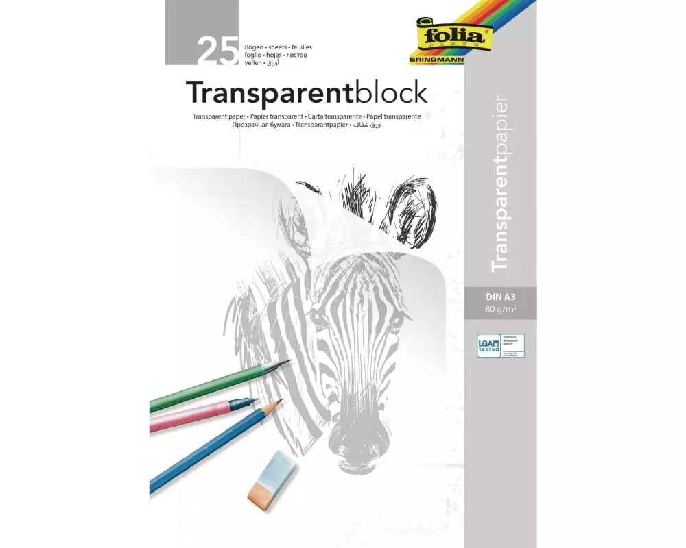 Folia Transparentpapier A3 80 g/m², A3