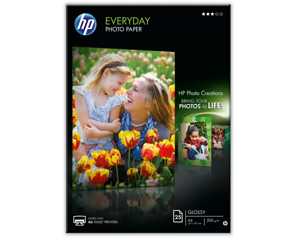 HP Fotopapier A4 200 g/m² 25 Stück
