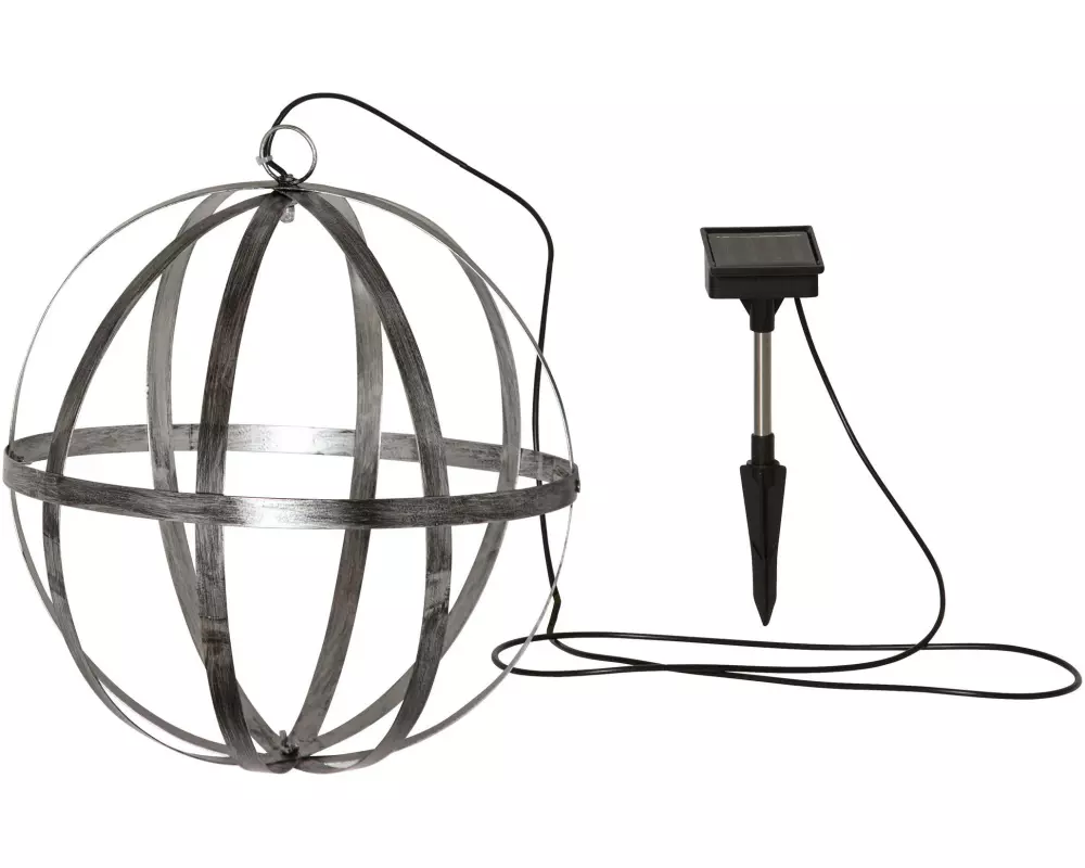 Star Trading Gartenlicht Solar Astri, Ø 30 cm, Silber