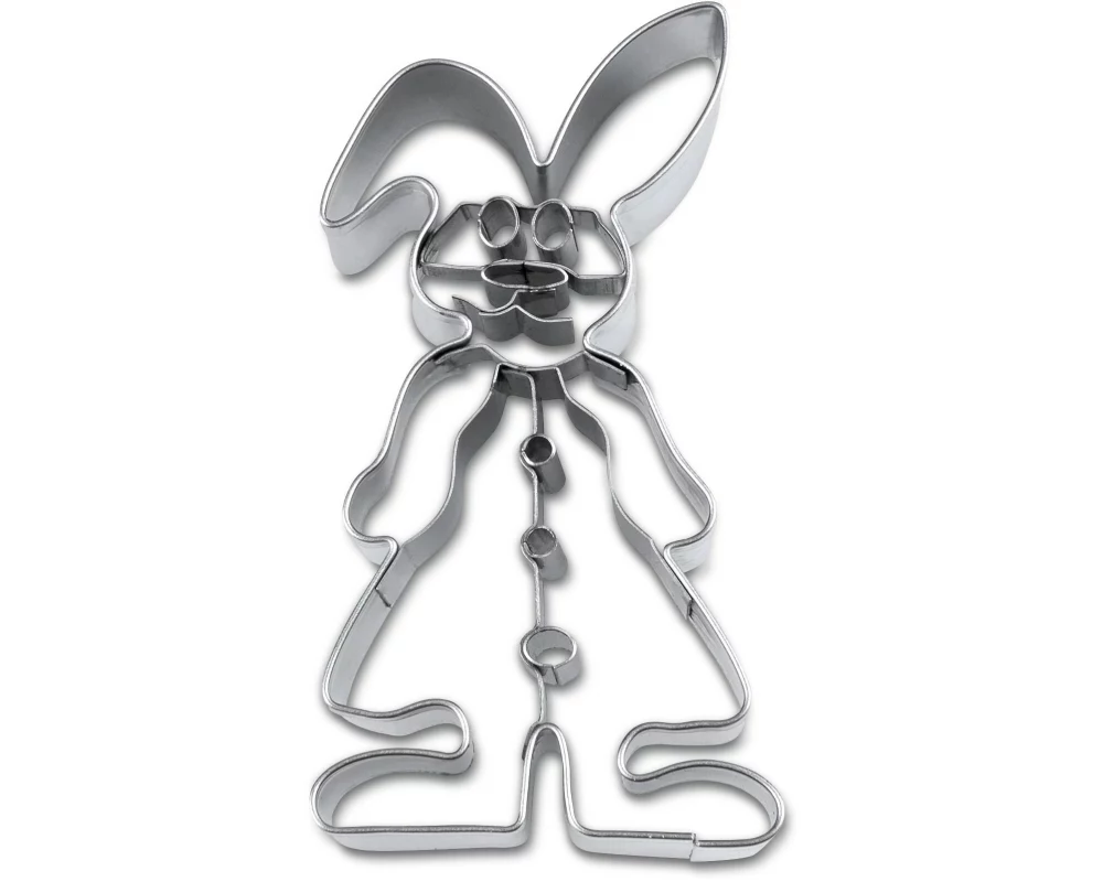 Städter Guetzli-Ausstecher Hasenmädchen, Edelstahl, 8.5 cm