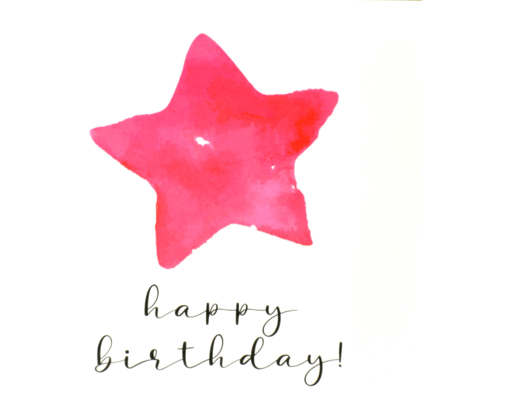 ABC Geburtstagskarte Sterne 1120008200 15x15cm