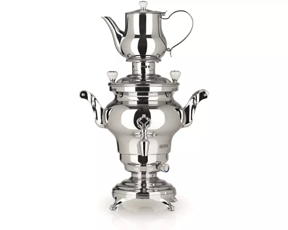 BEEM Teebereiter Samowar Odessa 3 l, Silber