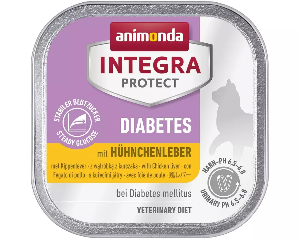 Animonda Integra Protect Nassfutter Diabetes Hühnchenleber, 100 g
