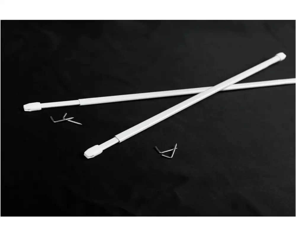 Casa Leon Vorhangstange 40-60 cm Ausziehbar, 2 Stück