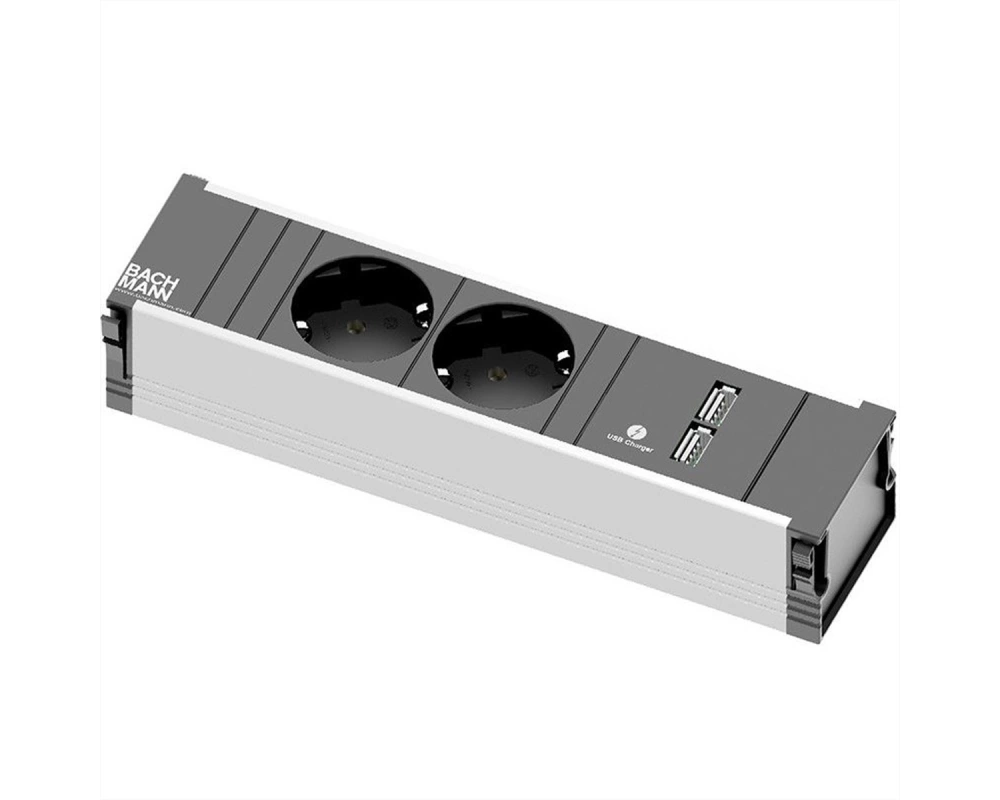 BACHMANN CONI 2x Schutzkontakt 1x USB Charger