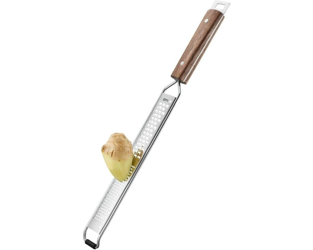 GEFU Handreibe Madero 40.5 cm, Silber/Braun