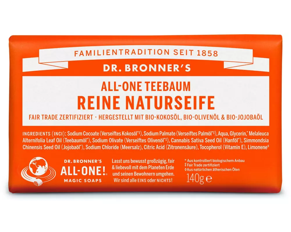 Dr.Bronner's Seife All-One Bar Teatree 140 g