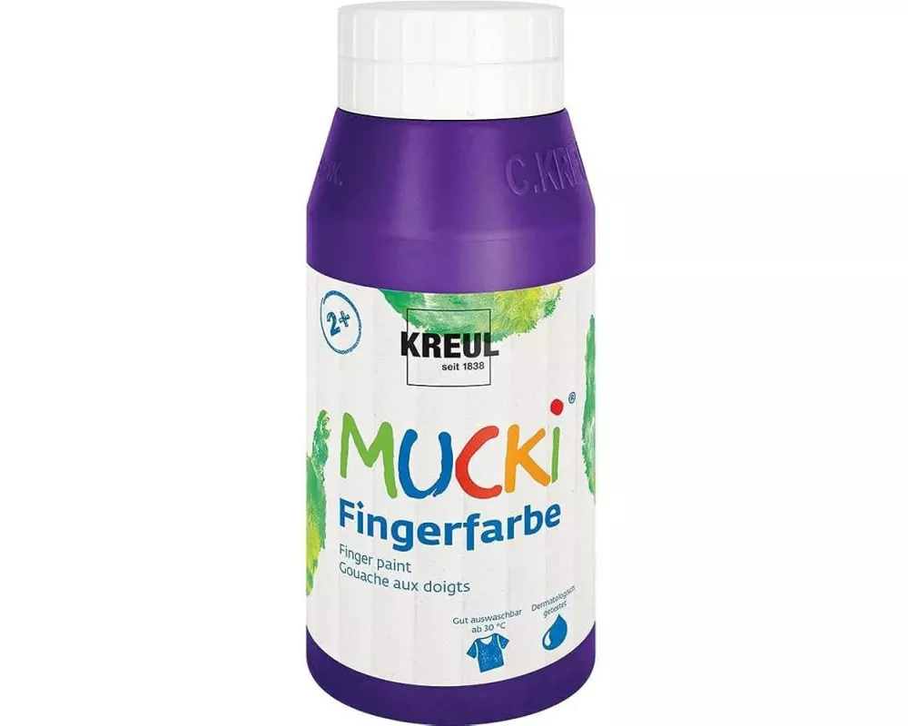 Kreul Fingerfarbe Mucki 750 ml, Violett