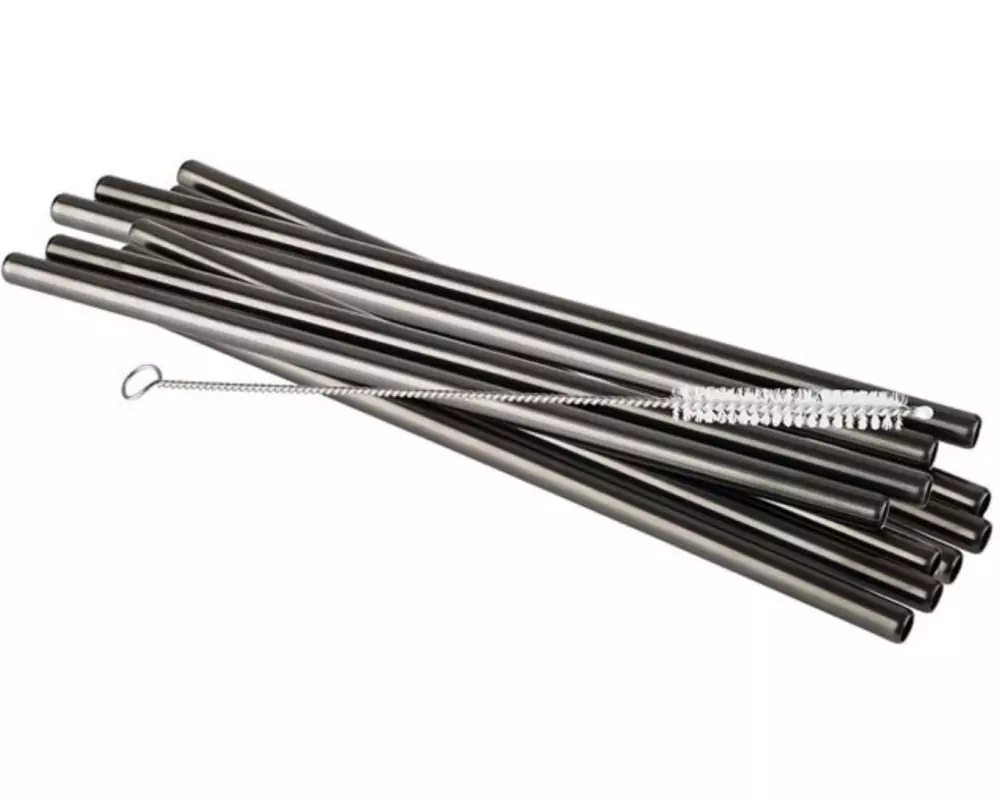 APS Strohhalm 11er-Set, 21.5 cm, Anthrazit