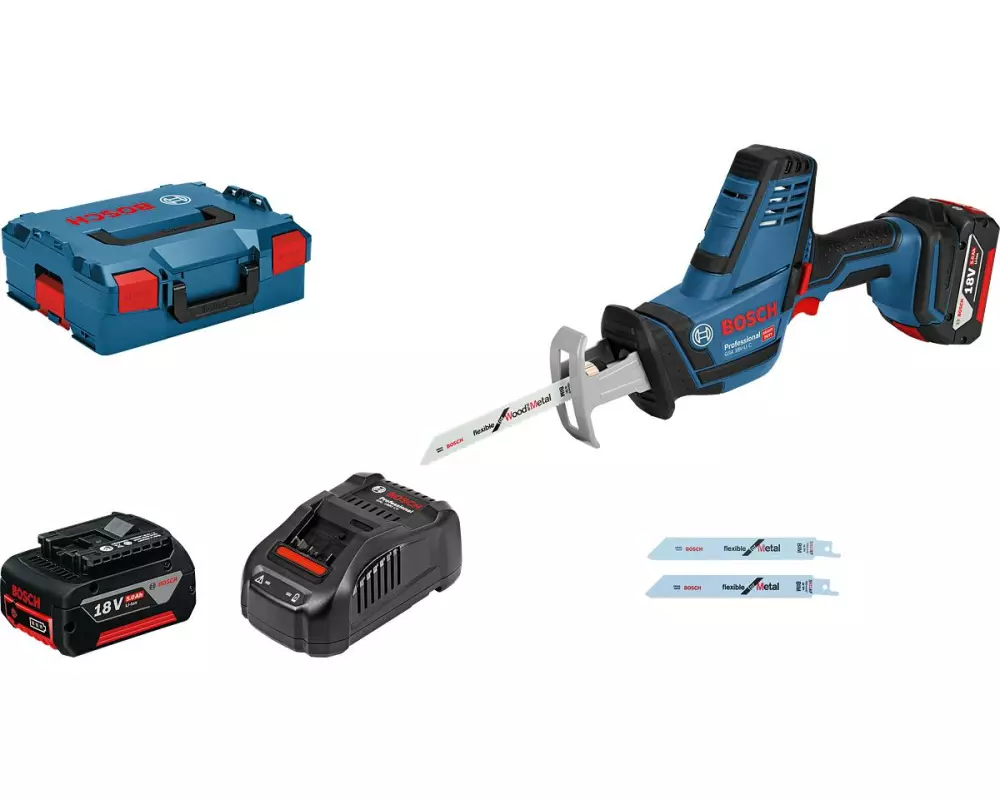 Bosch Professional Akku-Säbelsäge GSA 18 V-LI C Kit L-Boxx
