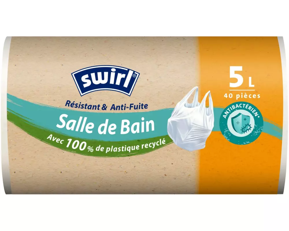 Swirl Müllbeutel Bad & Kosmetik 5 l, 40 Stück