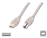 Assmann 3 m USB Data Transfer Cable for Storage Enclosure, Scanner, Printer