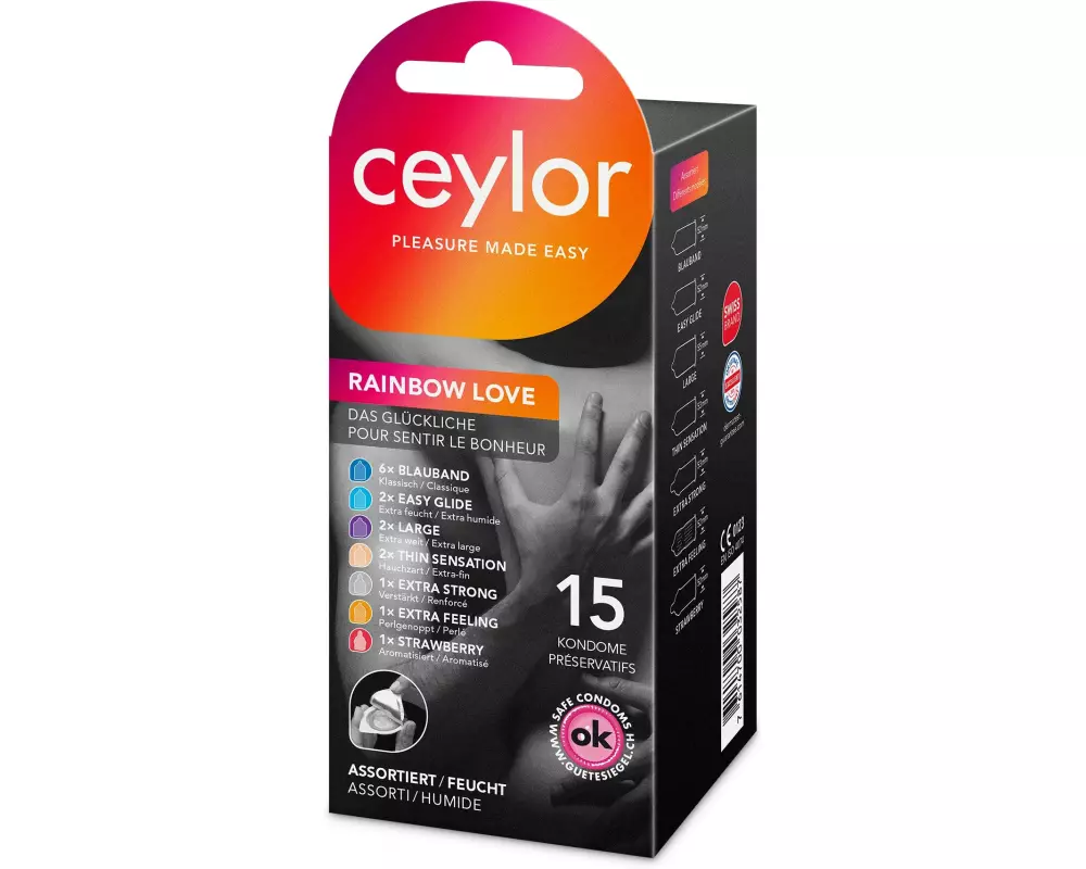 ceylor Kondome Rainbow Love 15 Stück