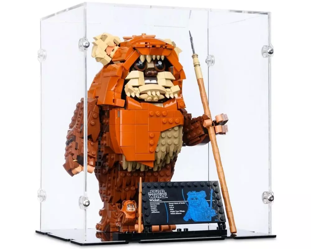 iDisplayit Acryl-Display für LEGO 75430 Star Wars Der Ewok Wicket