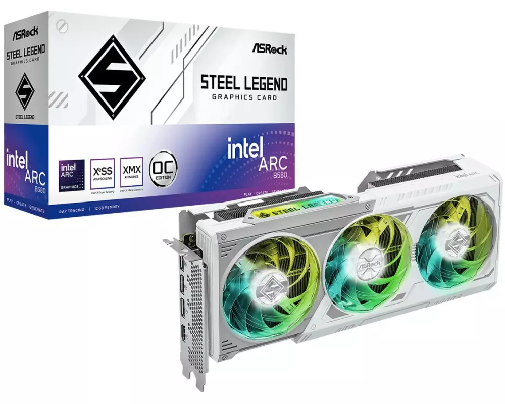 ASRock Grafikkarte Intel Arc B580 Steel Legend 12 GB OC