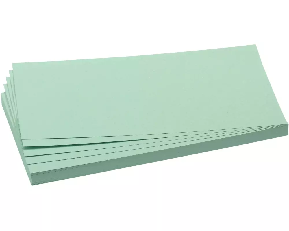 Franken Moderationskarten 20.5 x 9.5 cm, Hellgrün, 500 Stück