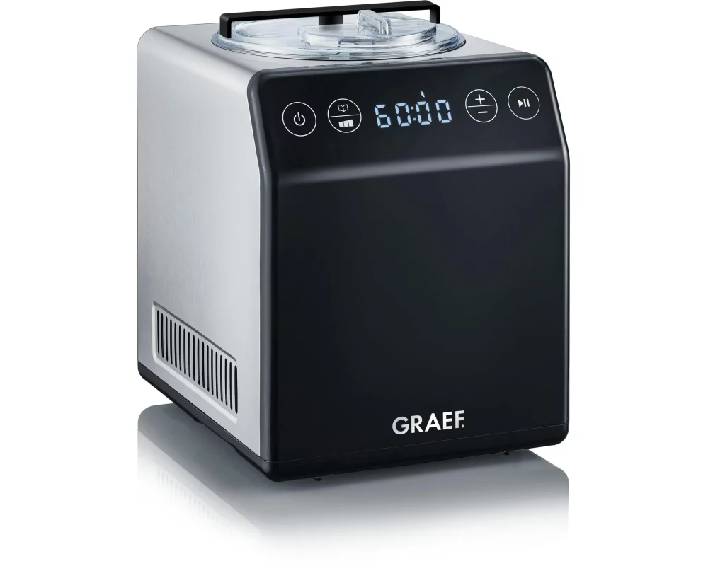 Graef Glacemaschine IM 700 2 l, Schwarz/Silber