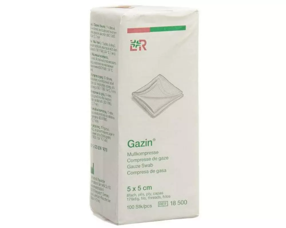 Lohmann Rauscher Gazin Mullkompressen 5 x 5 cm, unsteril
